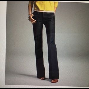 J crew size 0 blue jeans wide leg style